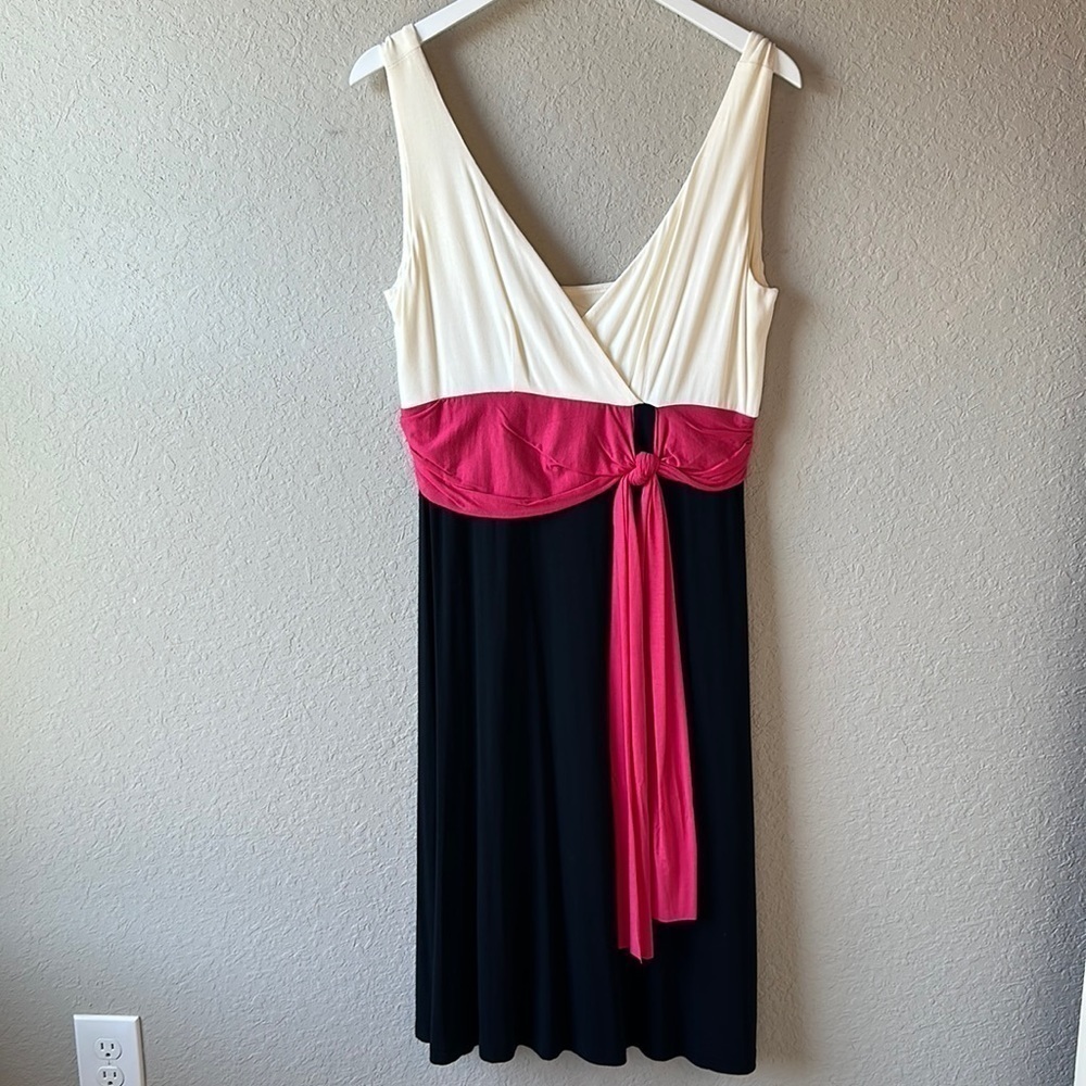 Karen Alexander Surplice Neckline Dress Size Large